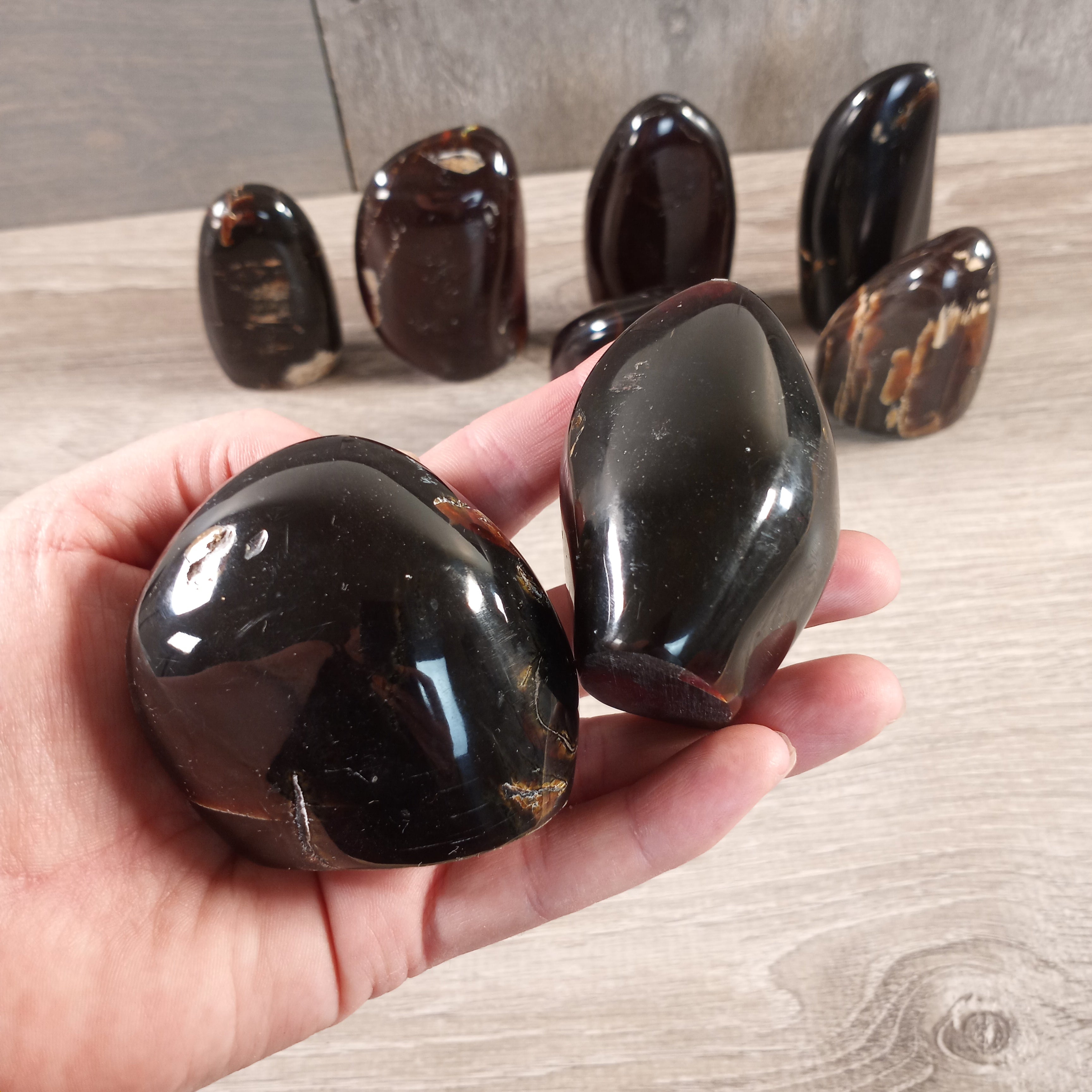 Wholesale freeform amber crystal display piece