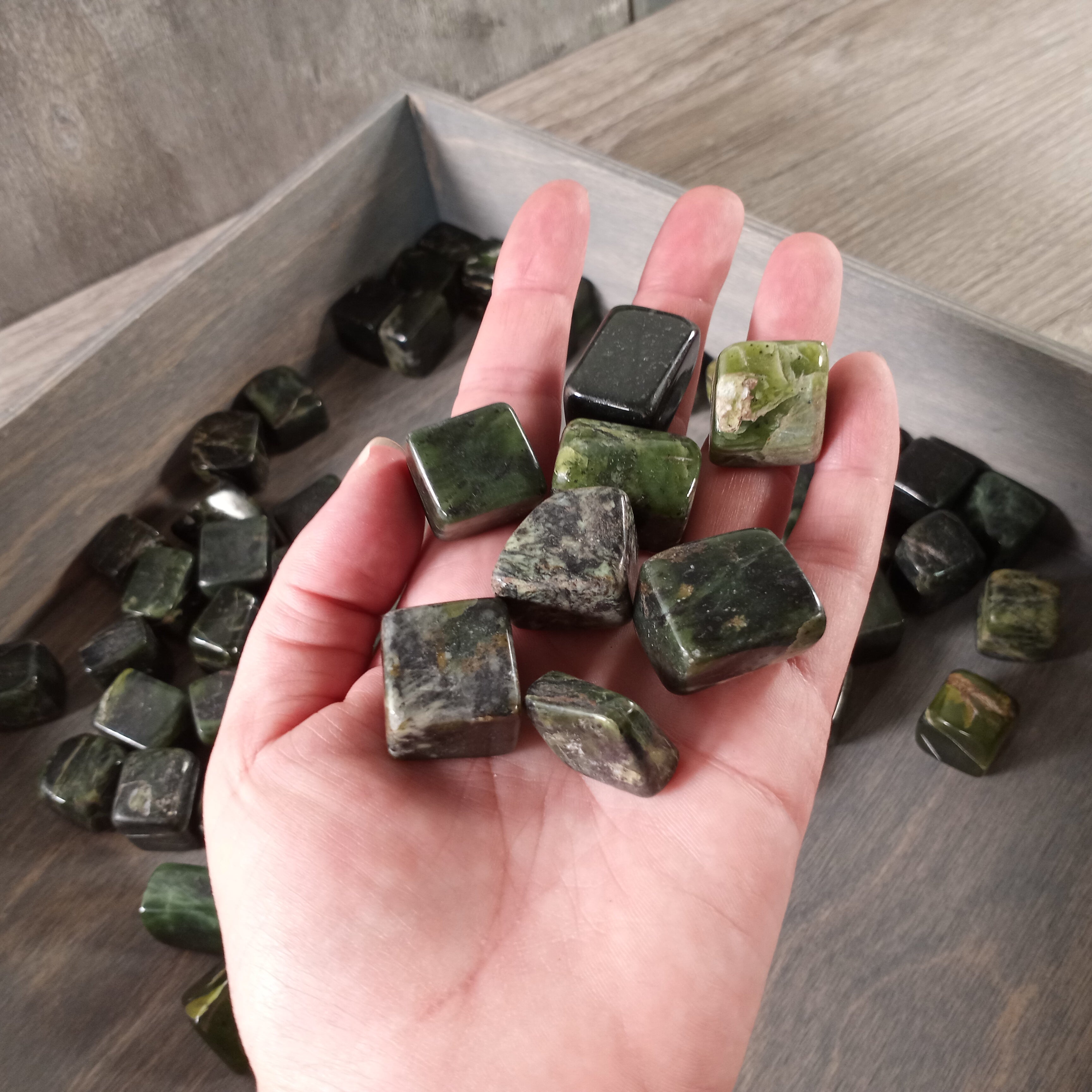 nephrite jade cubic stones for metaphysical stores