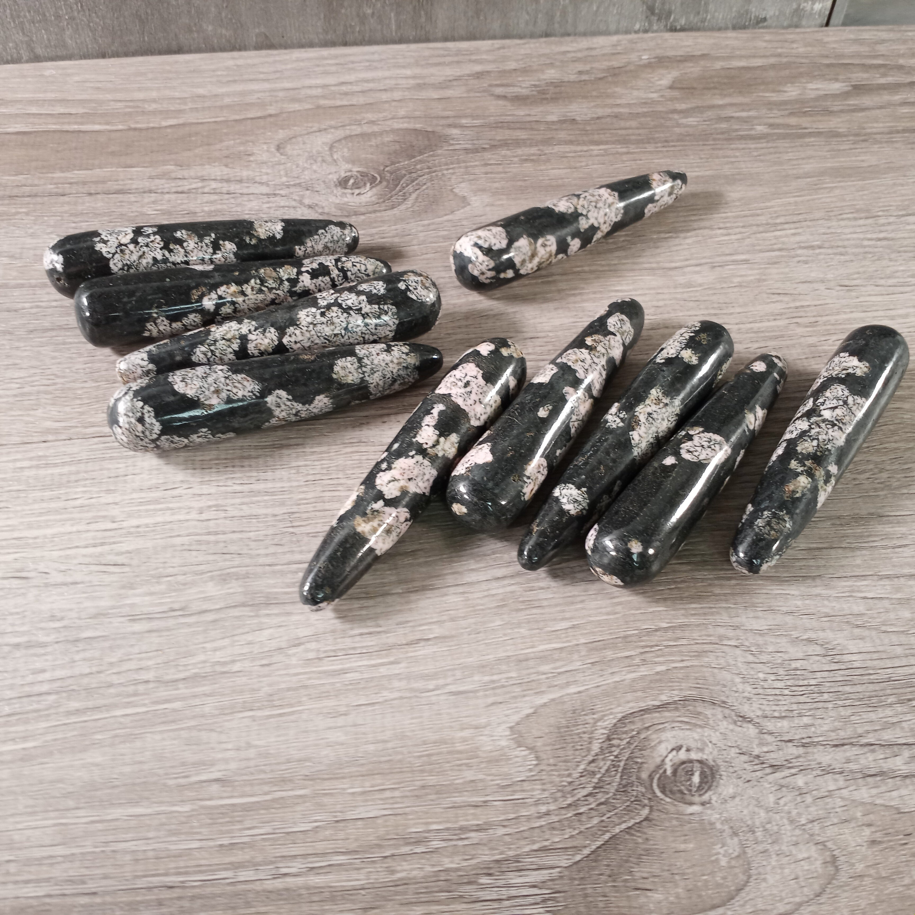 Snowflake Obsidian round massage wands wholesale