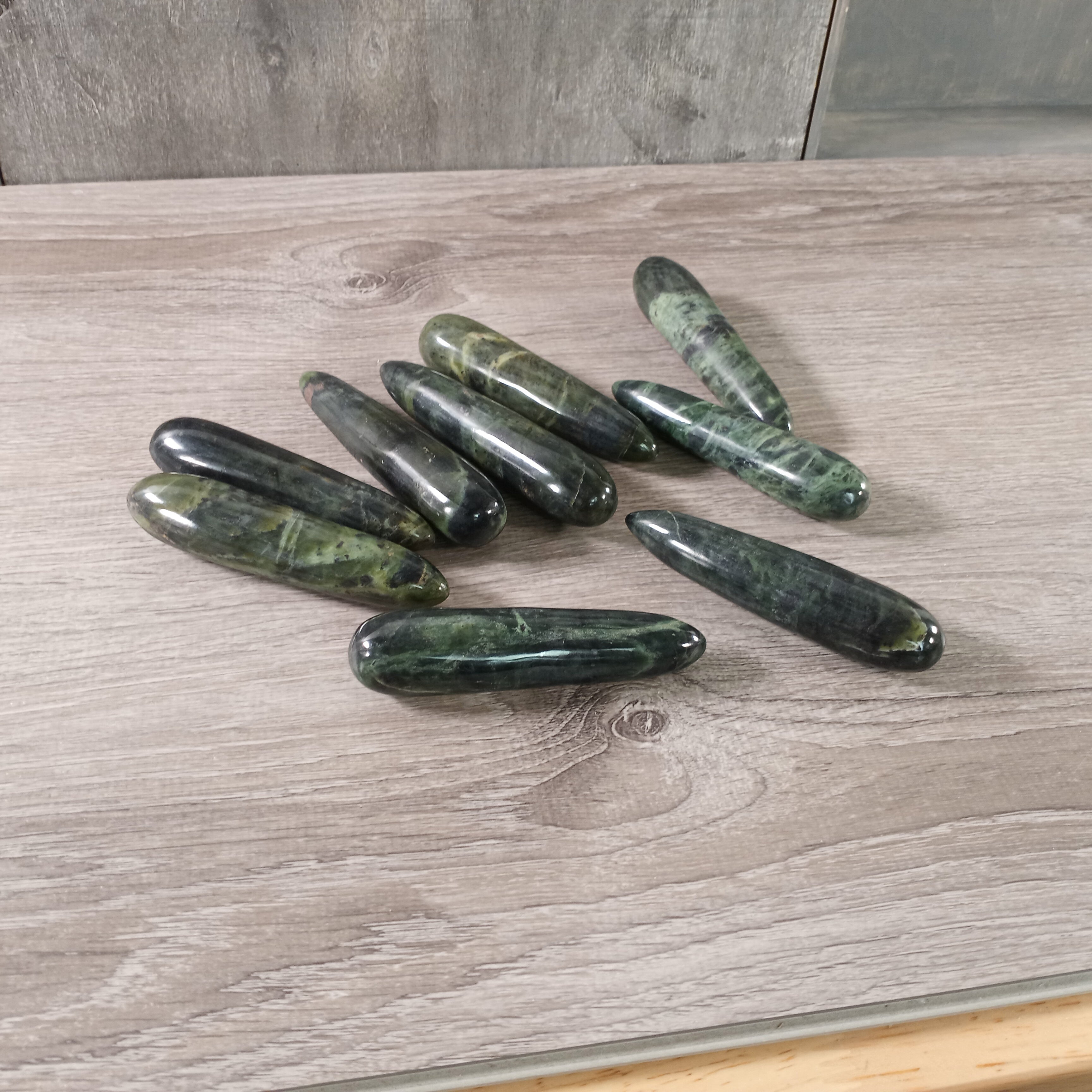 Nephrite Jade Bulk gemstone wands for crystal therapy