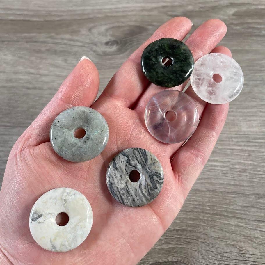 assorted crystal pi stone donut jewelry