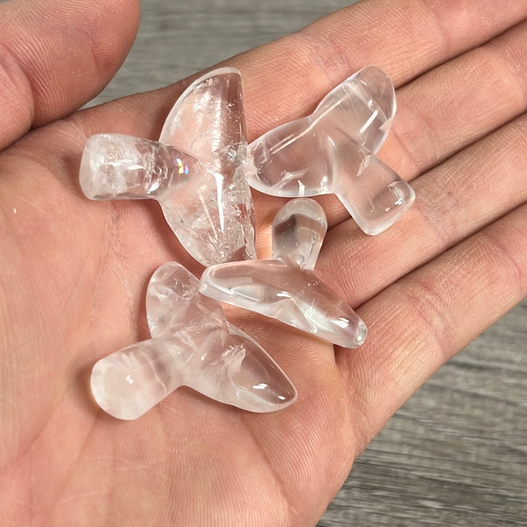 Clear quartz ocean totem crystals