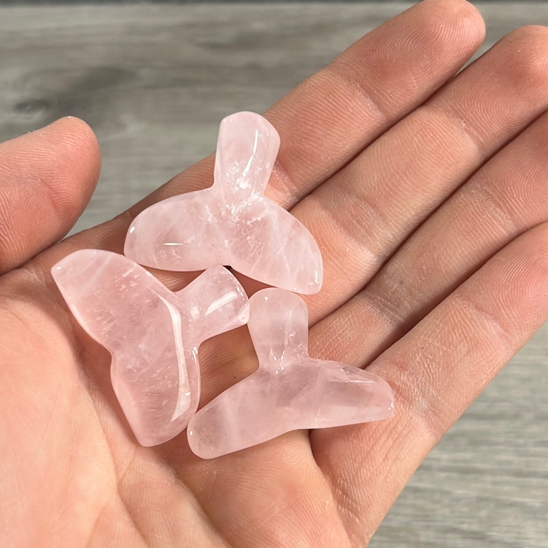 Rose quartz mermaid tail crystal bulk