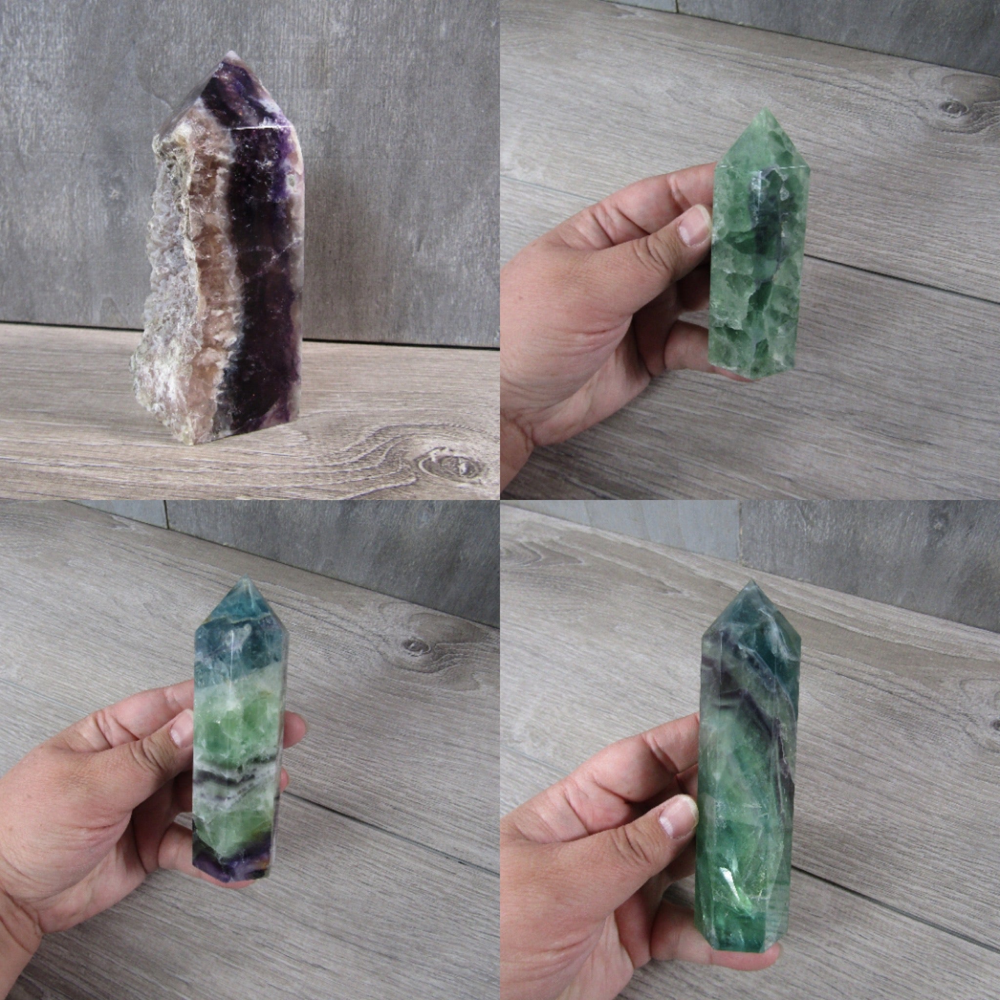 Large polished Fluorite obelisk for crystal retailers