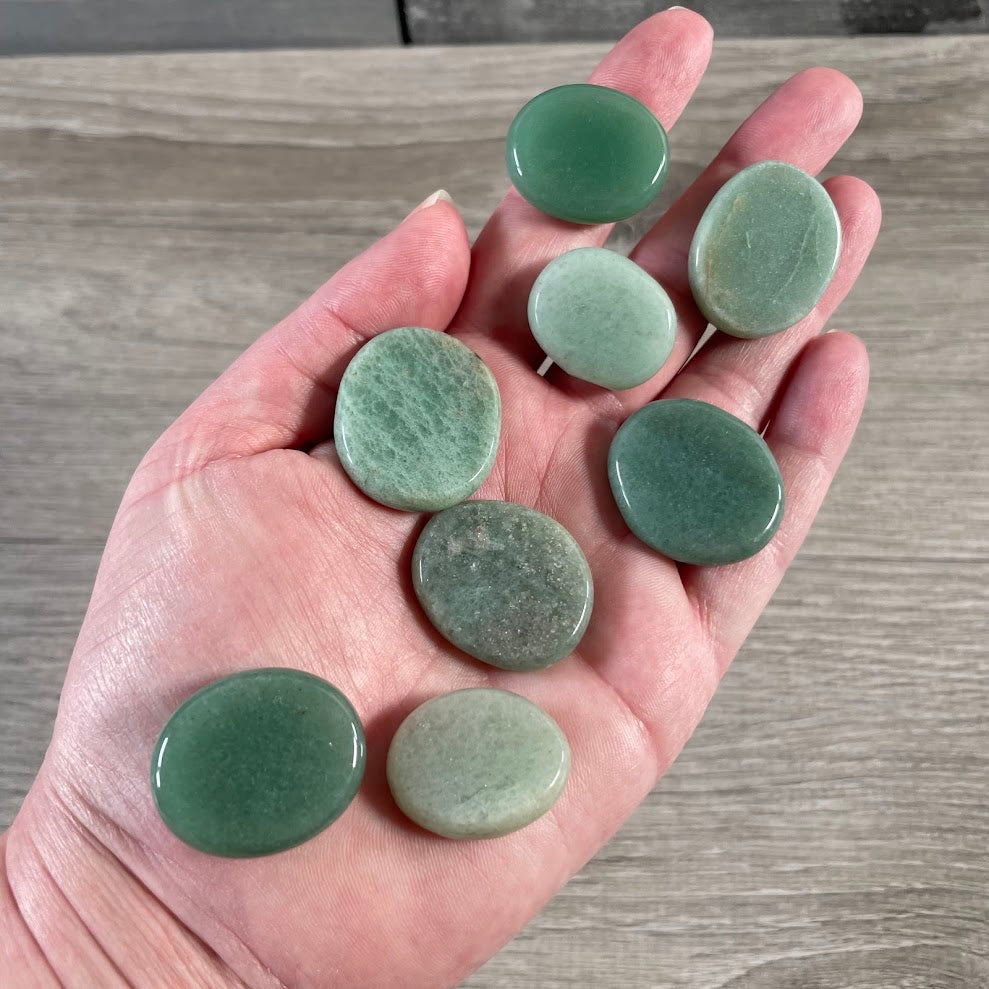 Aventurine small polished disks for rock shops
