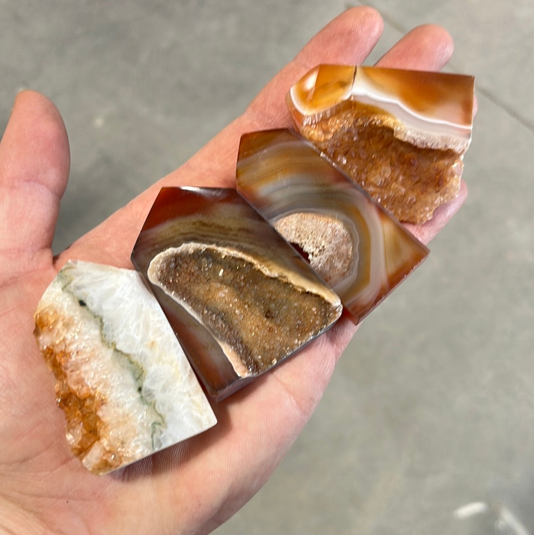 Carnelian Druzy Obelisk Tower wholesale crystal