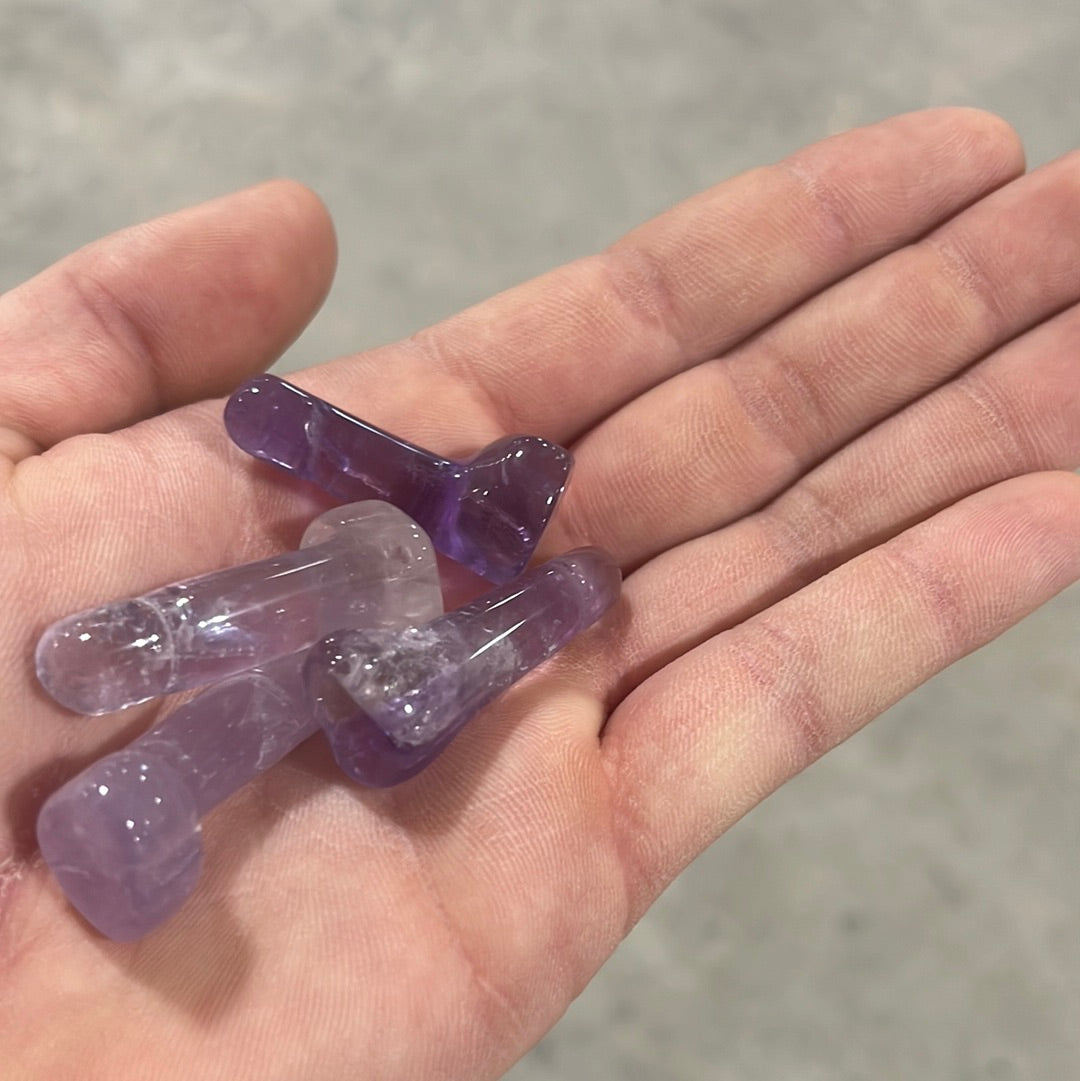 Crystal Phallic Figurine – Small Carved Gemstone Statue