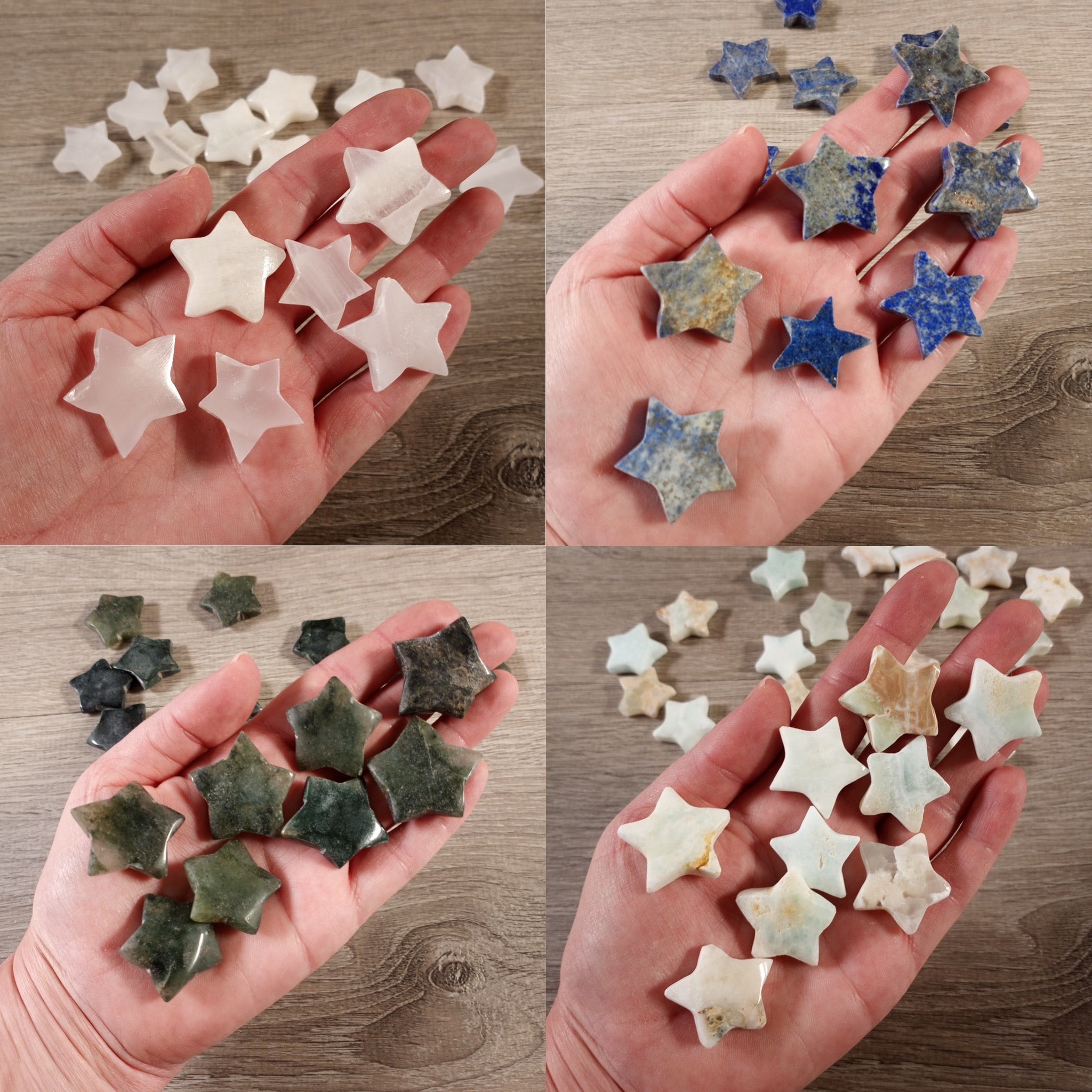 Bulk crystal stars for metaphysical and gift shops