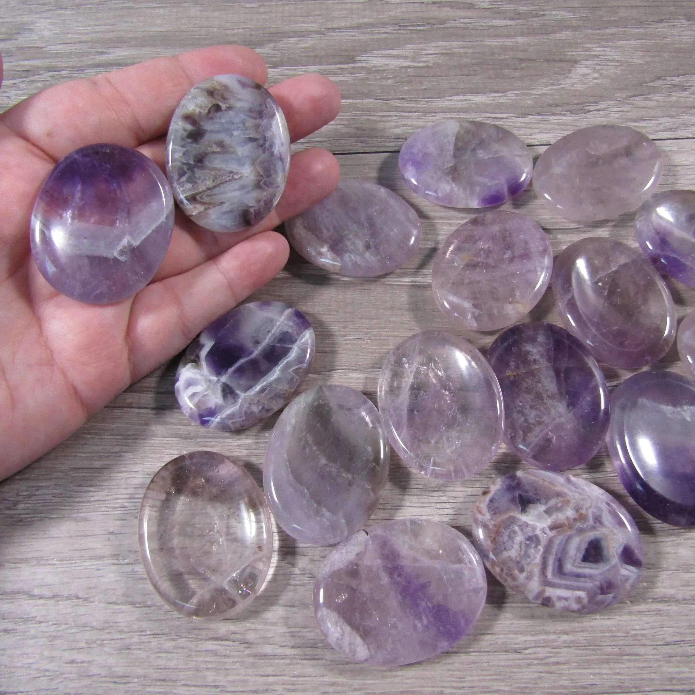 Amethyst crystal stones for anxiety relief and meditation bulk