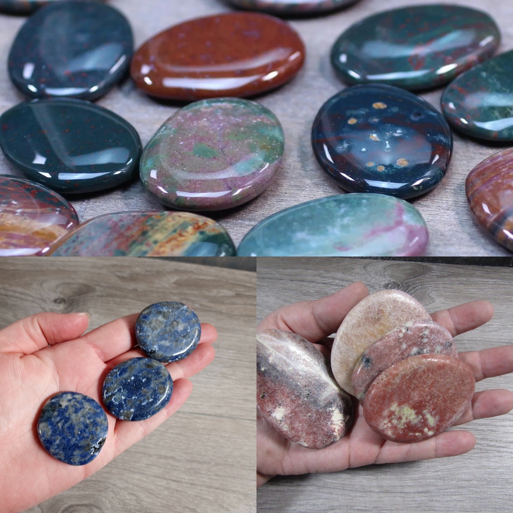 assorted wholesale crystal disks for metaphysical shops