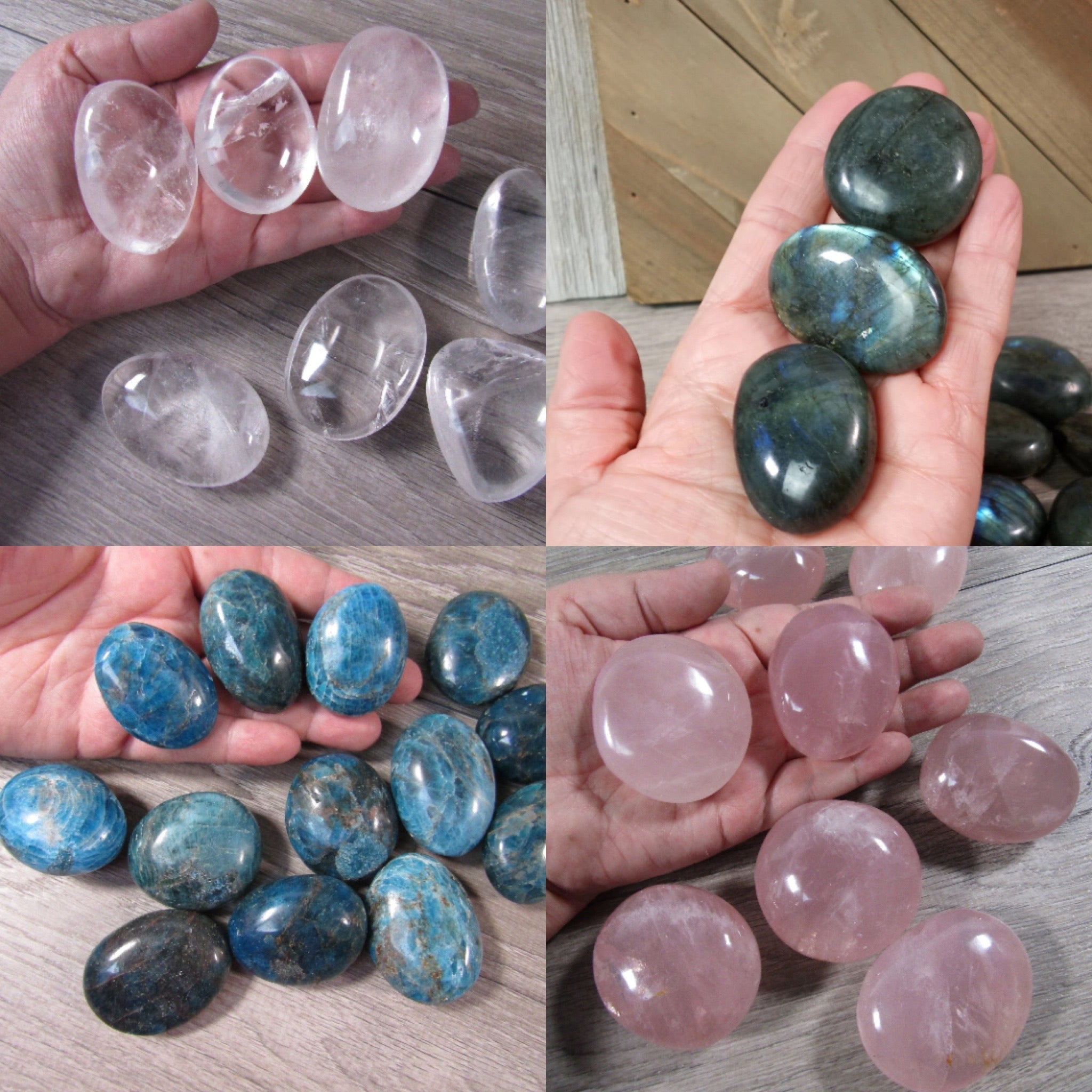 Assorted wholesale Crystal Palm Stones for Energy Balancing