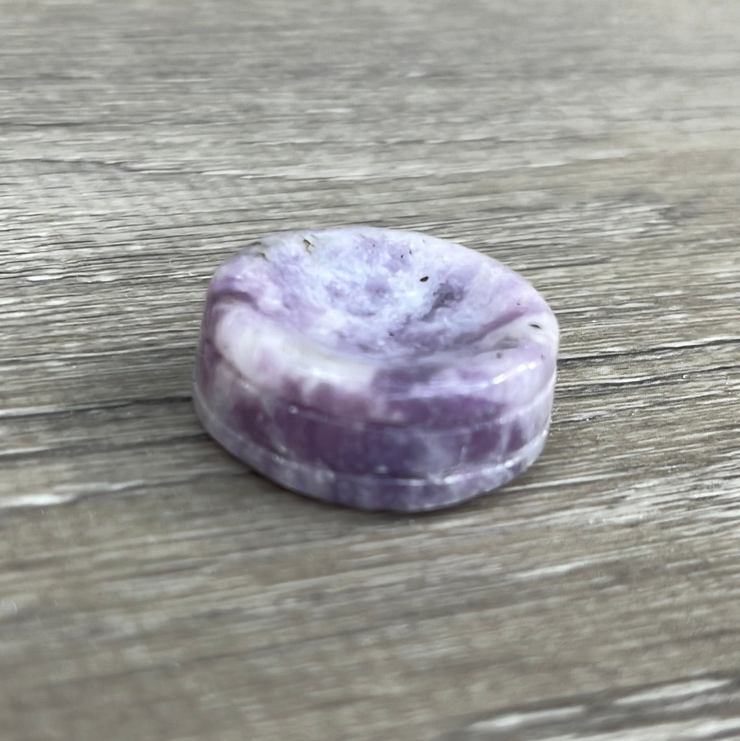 lepidolite crystal sphere holder for retailers