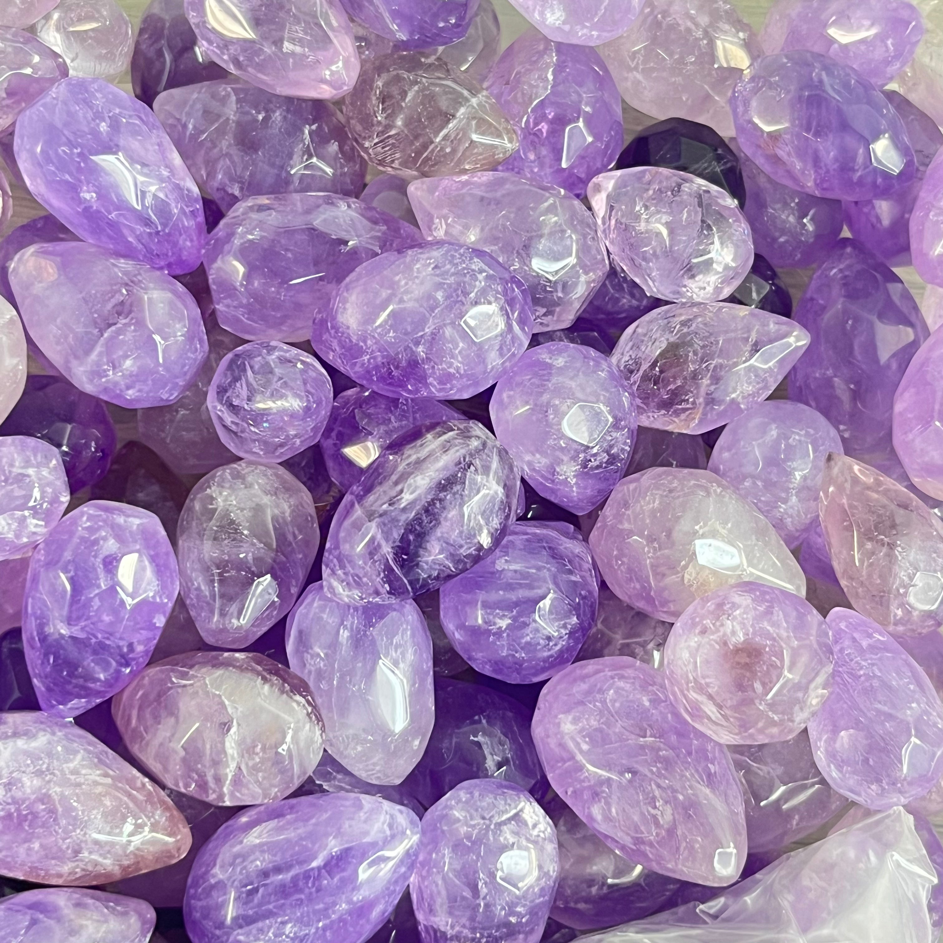amethyst flame-shaped gemstone