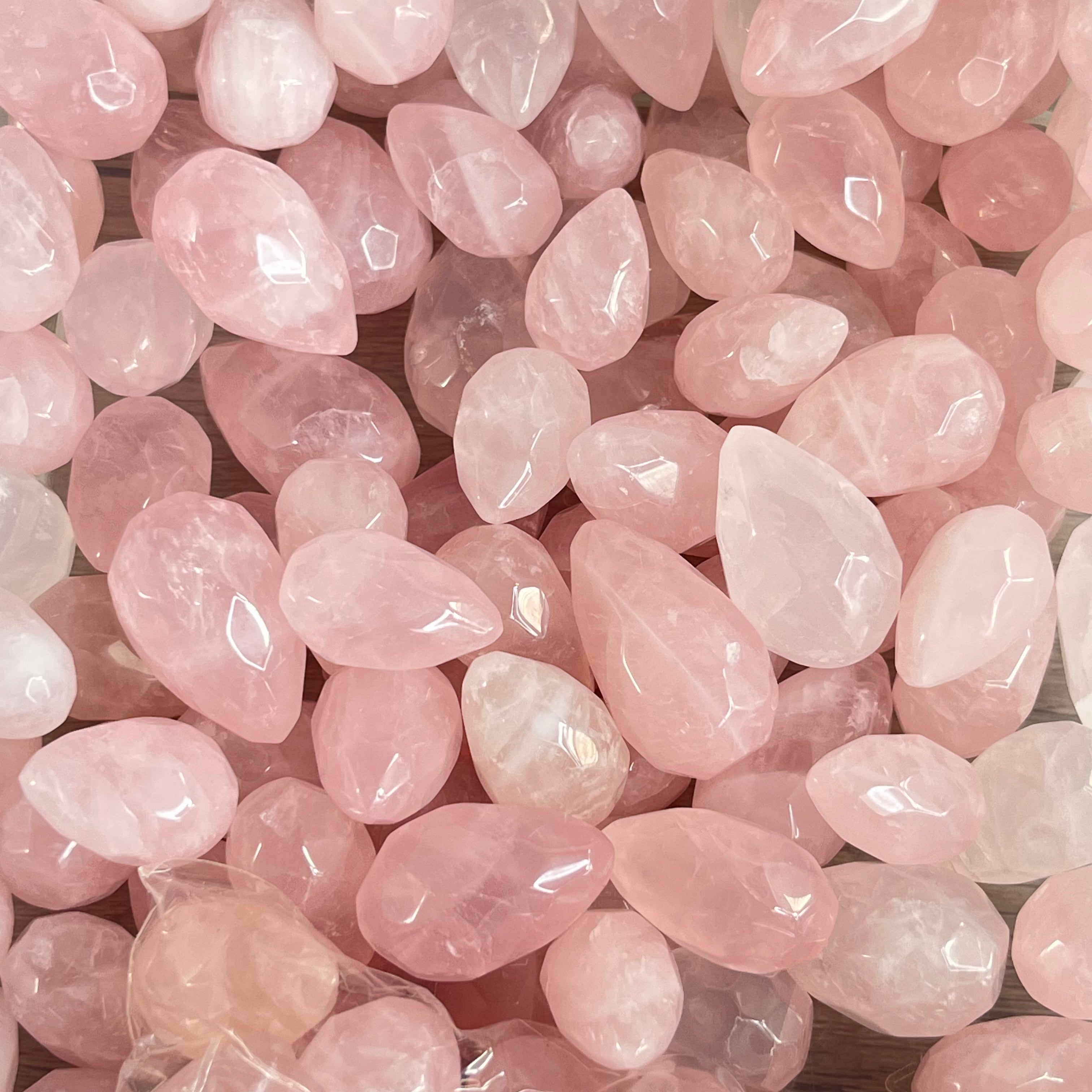 rose quartz crystal flame for metaphysical shops