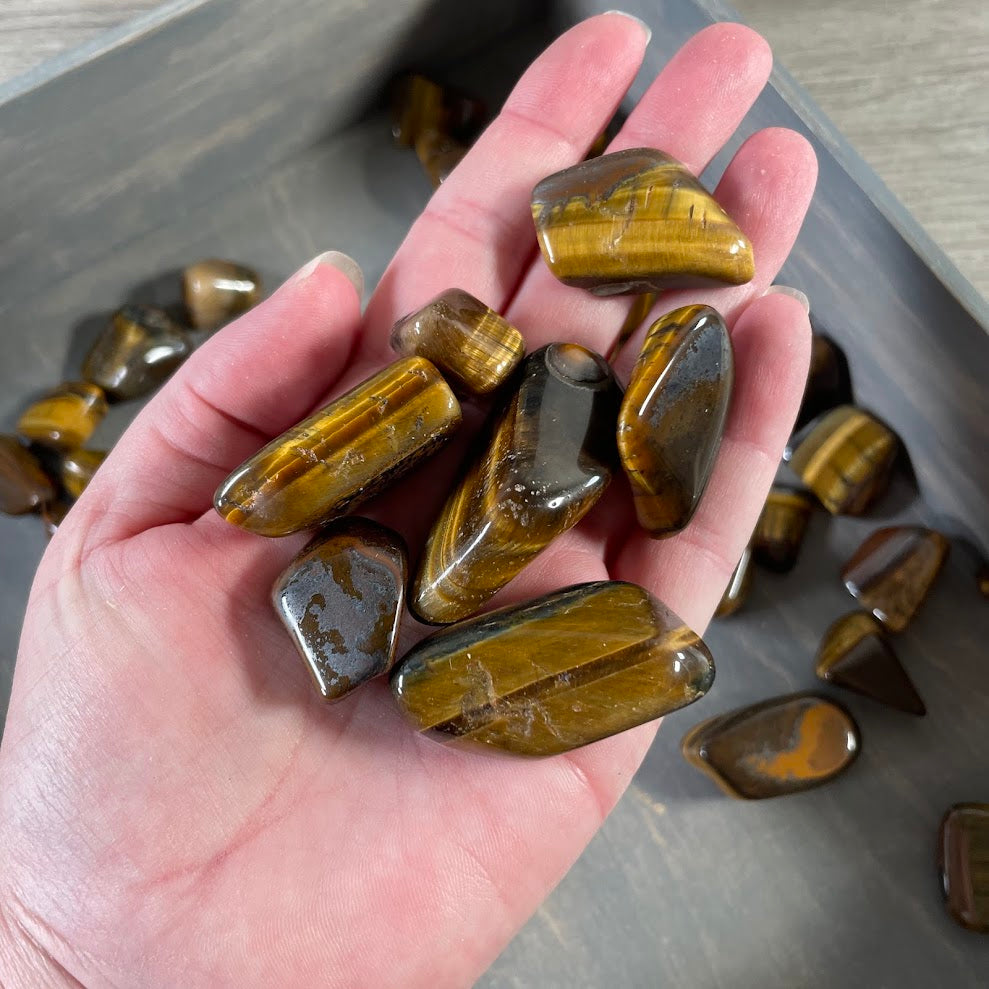 Wholesale Tiger Eye tumbled stones for crystal shop inventory