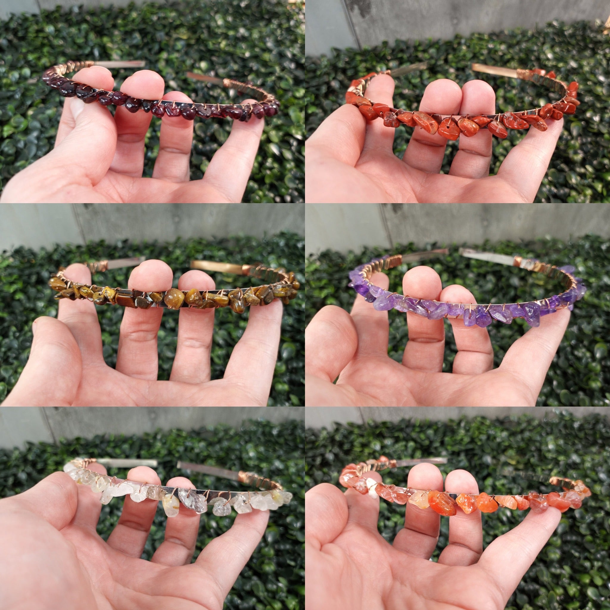 assorted gemstone headbands for wholesale resale