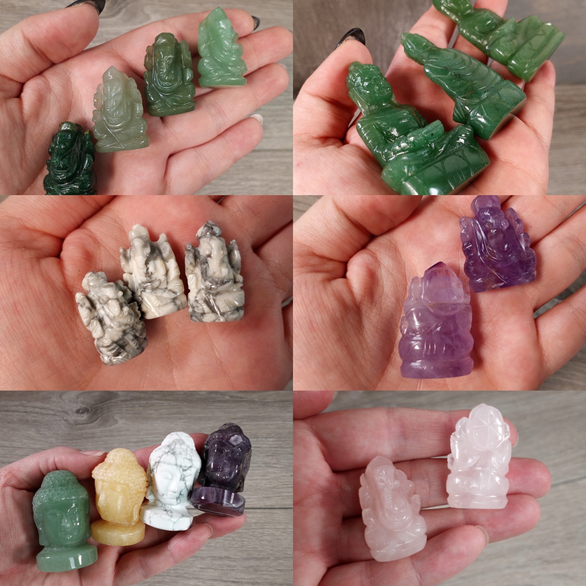 Wholesale gemstone deity figurines in bulk