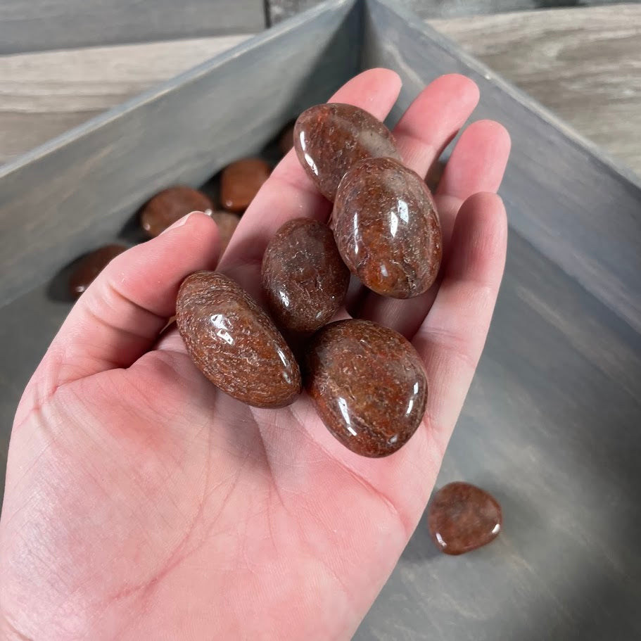 1-pound lot of red rutilated quartz for crystal sellers