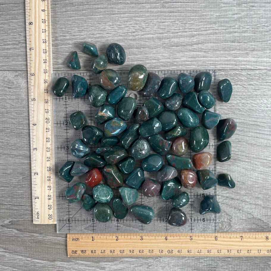 1 pound lot tumbled bloodstone India