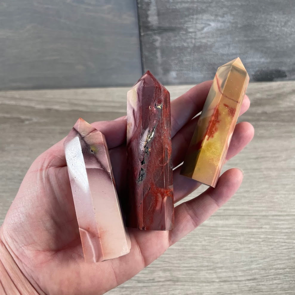 Gemstone Obelisks 2–3 oz for Crystal and Metaphysical Shops