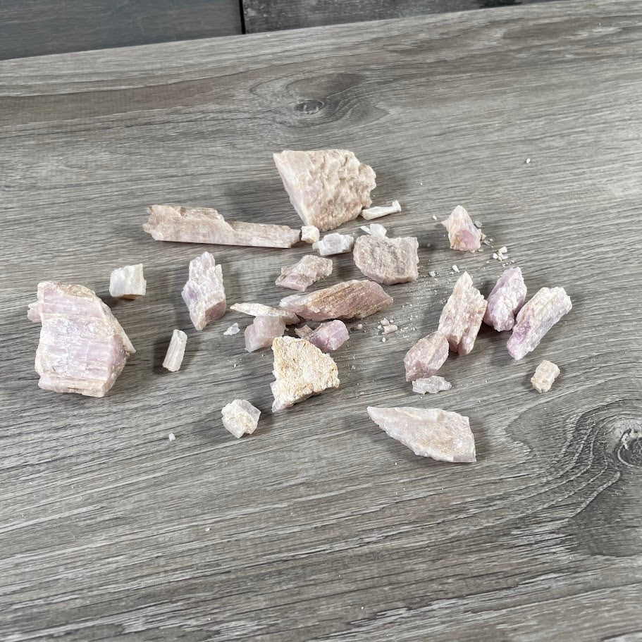 Crystal shop rough kunzite bulk purchase
