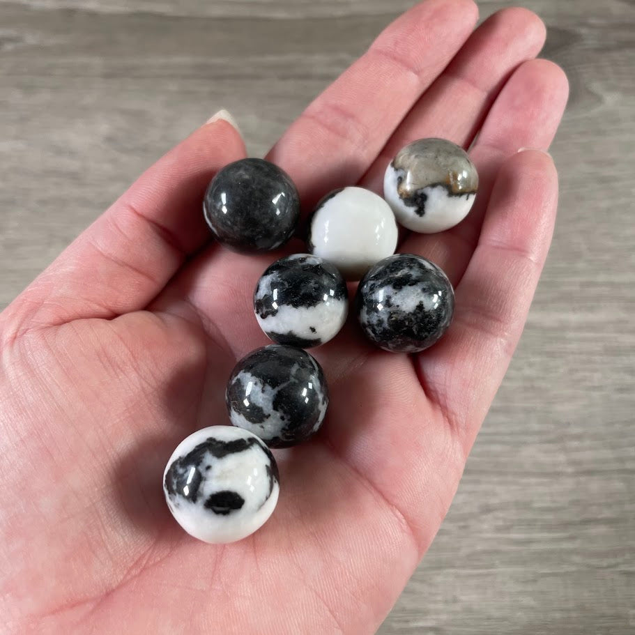zebra stone healing crystal spheres 18mm–22mm wholesale lot
