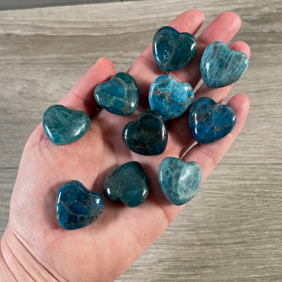 1-Inch Puffy Gemstone Pocket Heart – Bulk Wholesale Crystals