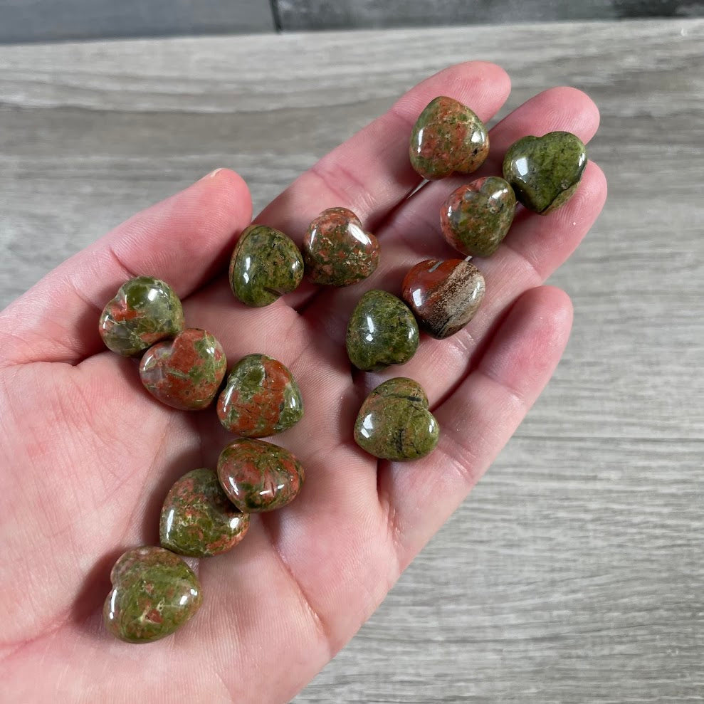 Gemstone Puffy Heart 15mm – Mini Crystal Hearts for Retail