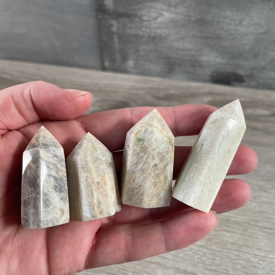 moonstone small crystal point tower wholesale