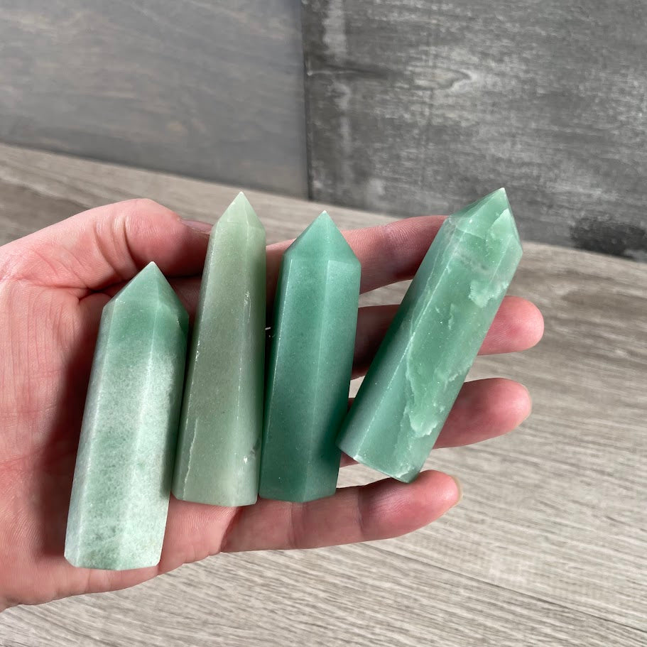 aventurine mini crystal point 1-2 oz polished stone