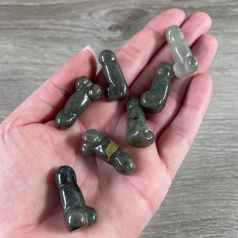 Crystal Phallic Figurine – Small Carved Gemstone Statue
