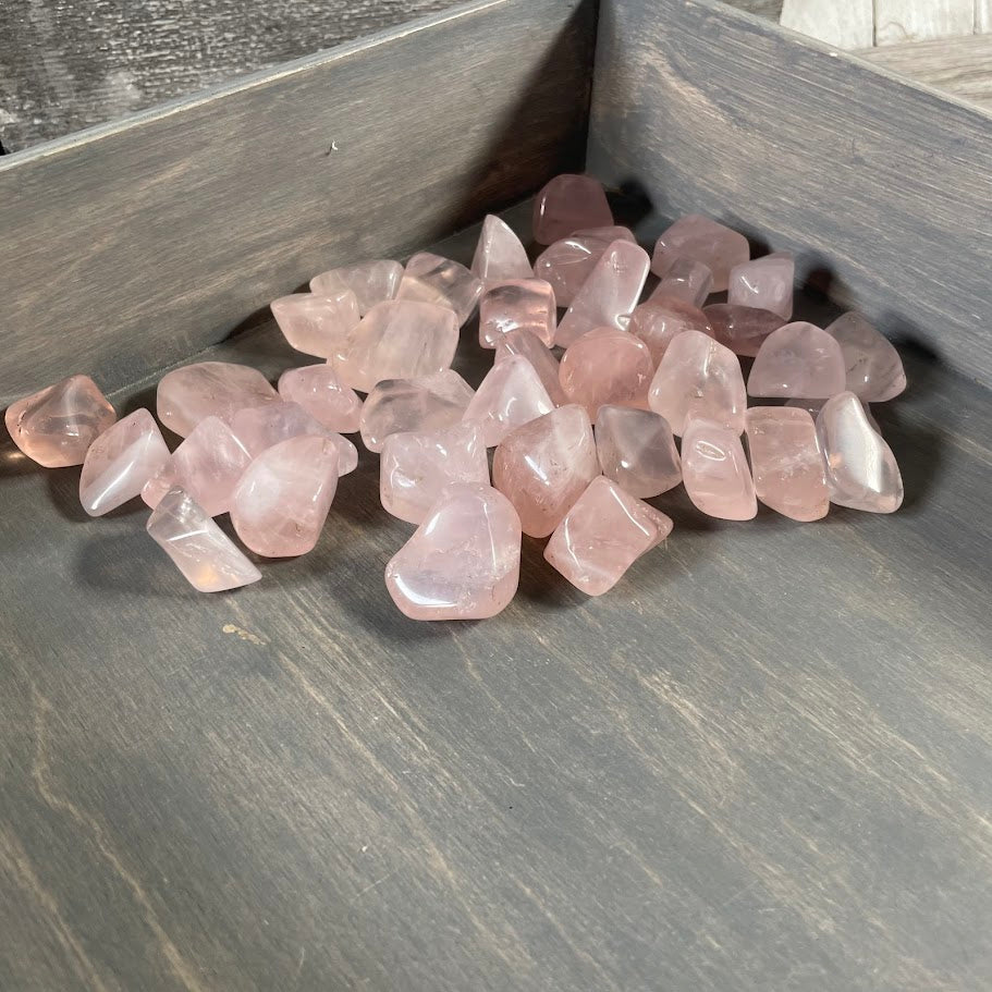 rose quartz tumbled stones for wholesale buyers