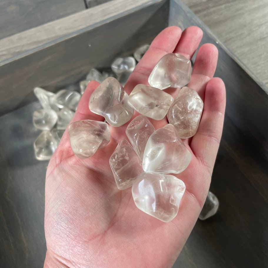 Polished Clear Quartz stones for metaphysical stores