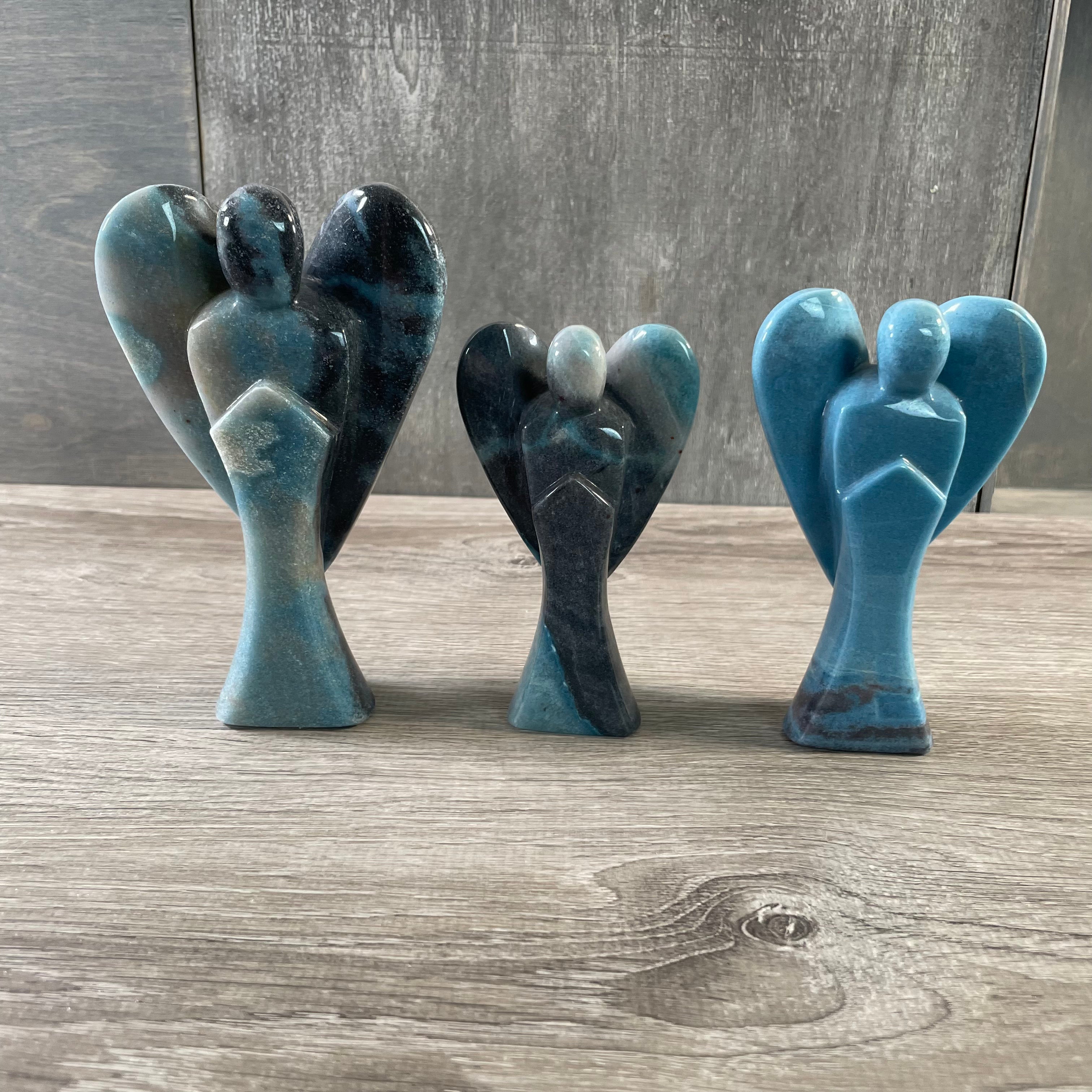 Trollite blue large angels for metaphyscial stores