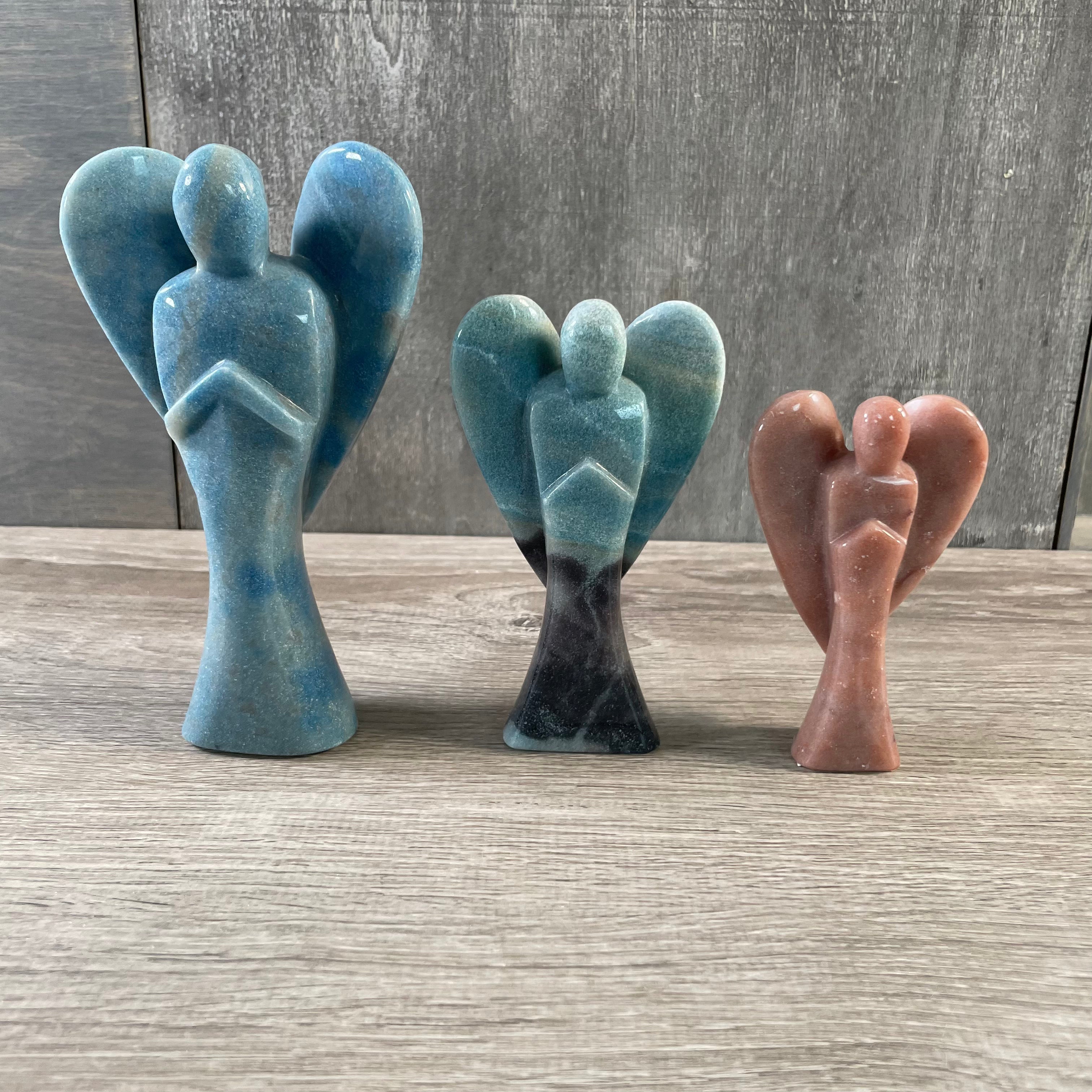 Bulk gemstone angels for metaphysical resale