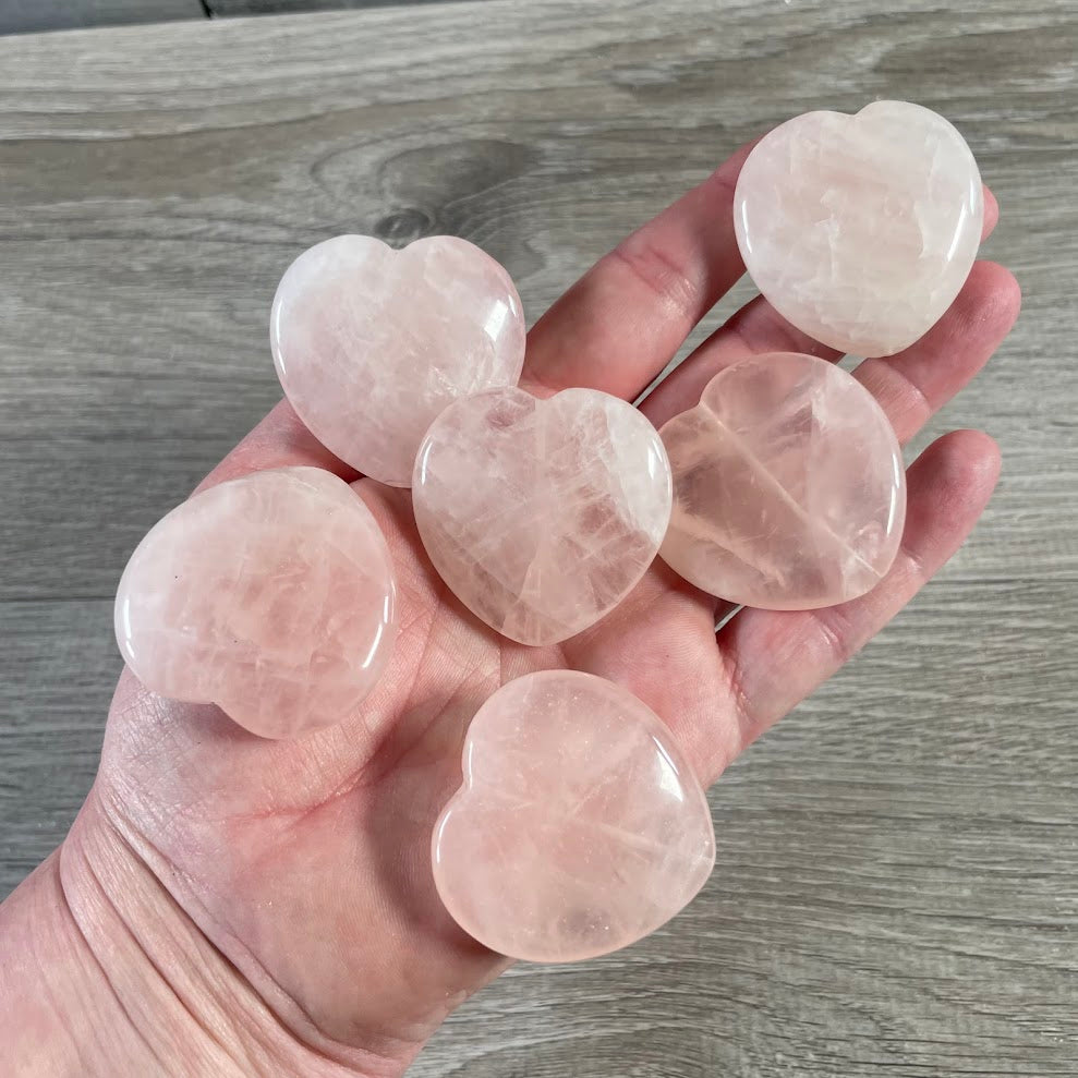 Wholesale rose quartz heart bead for handmade jewelry
