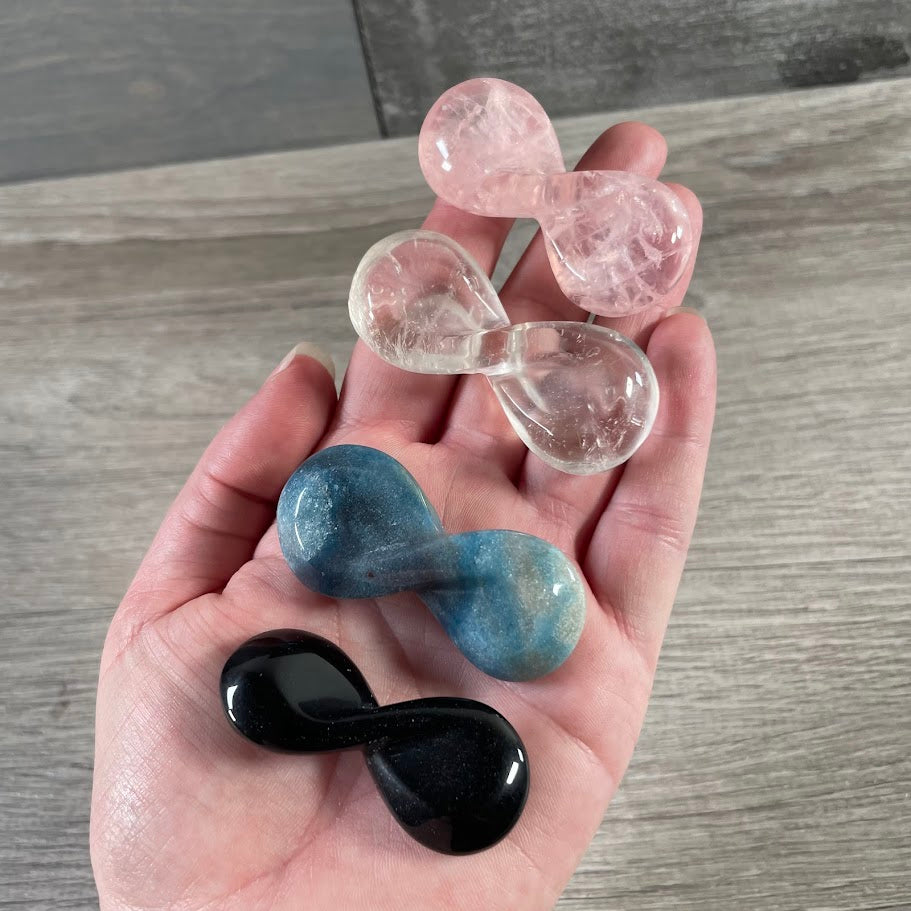 assorted gemstone infinity carvings for wholesale retailers