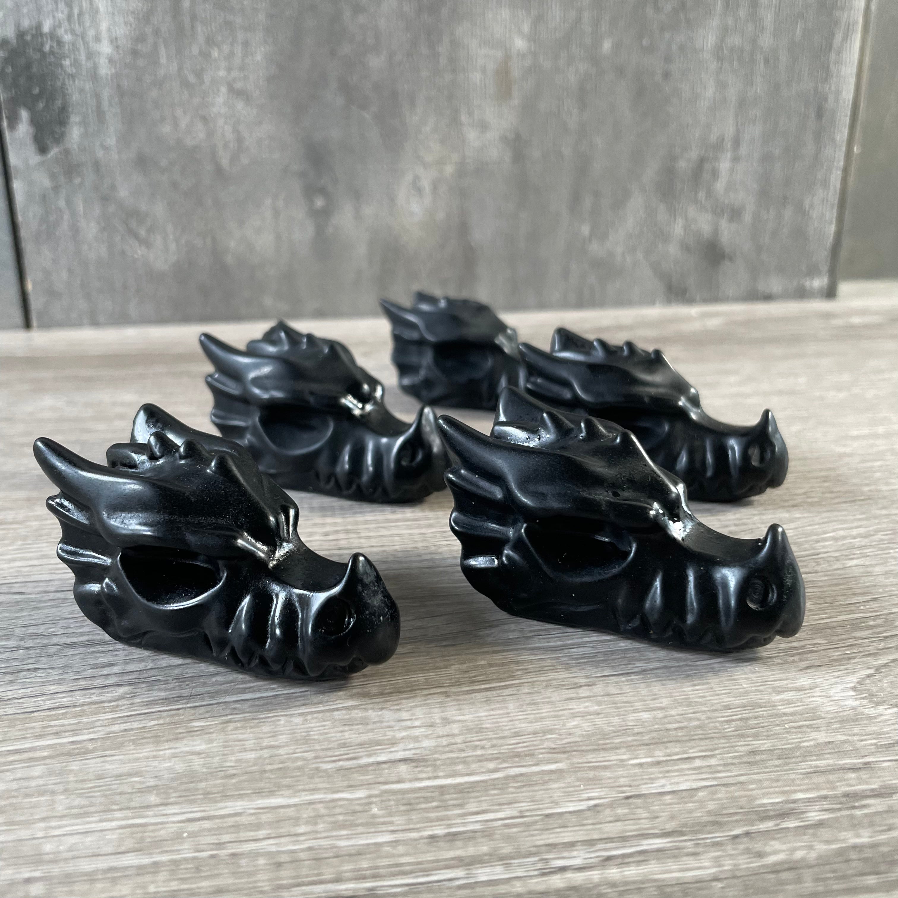 Onyx Dragon Skulls for bulk purchase