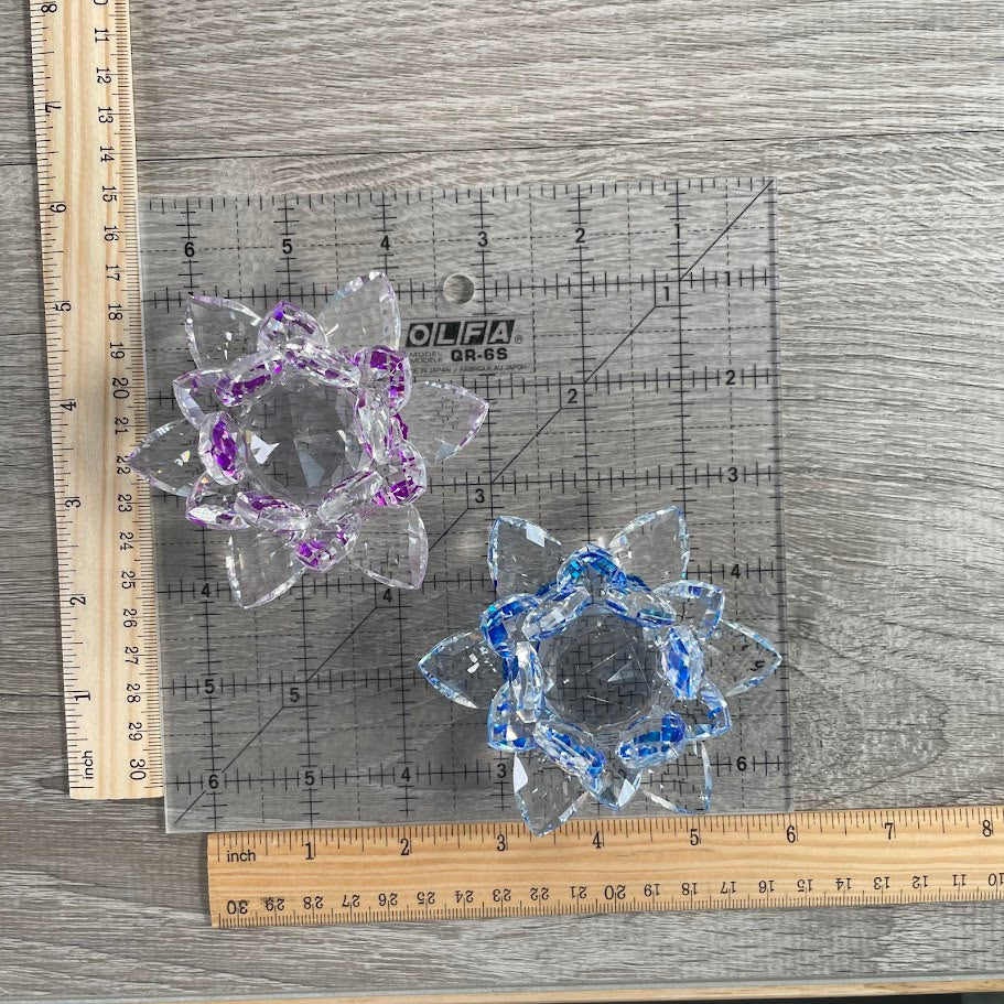 wholesale leaded glass lotus flower