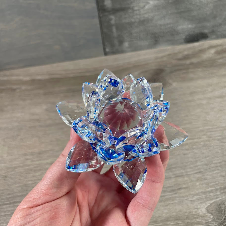 wholesale leaded glass lotus flower