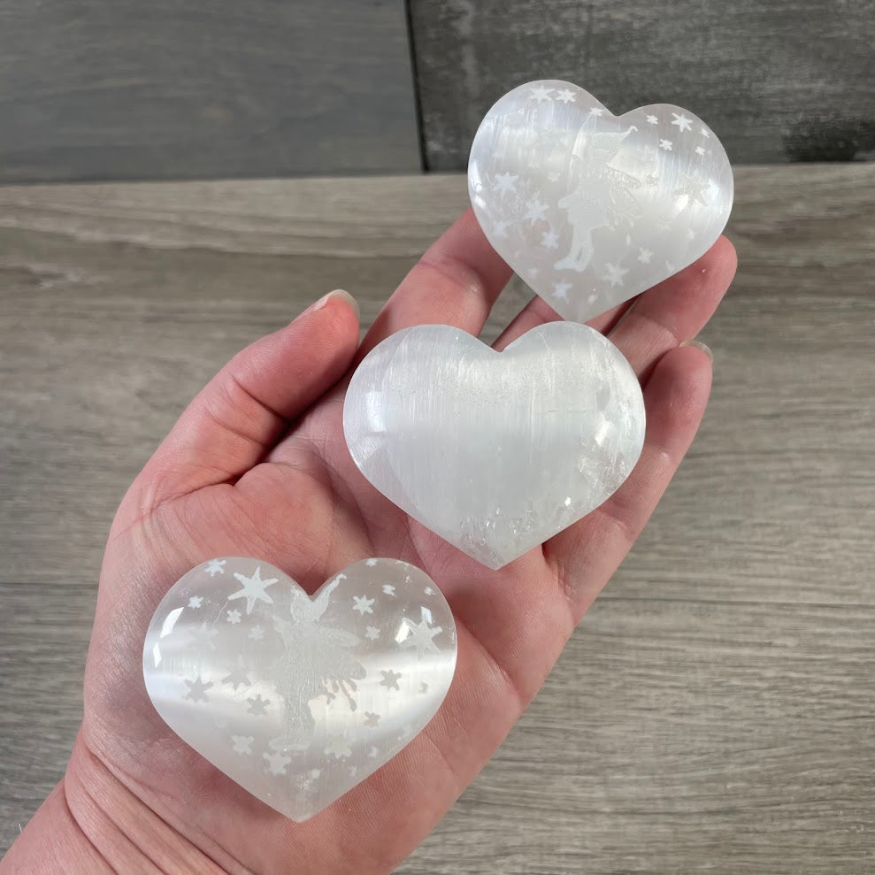 Selenite Heart Wholesale – Crystal Hearts for Energy Cleansing