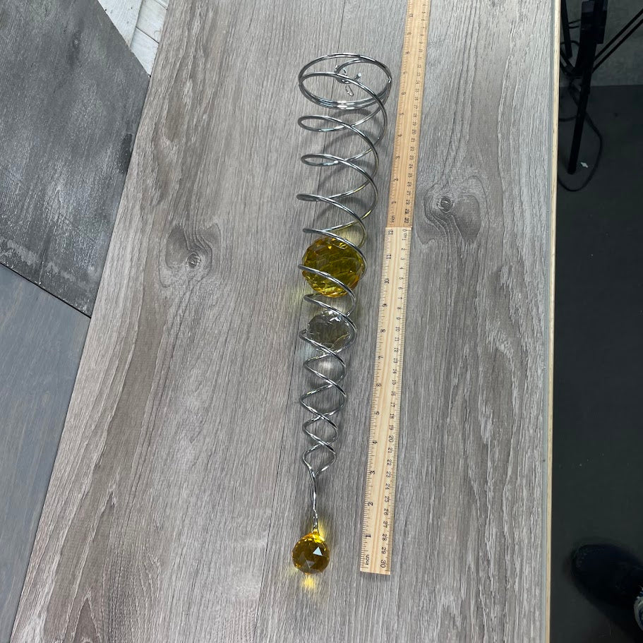 Rotating Illusion Leaded Glass Crystal Display