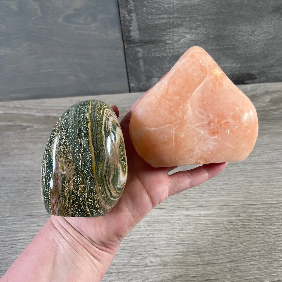 Natural mixed gemstone freeforms for resale