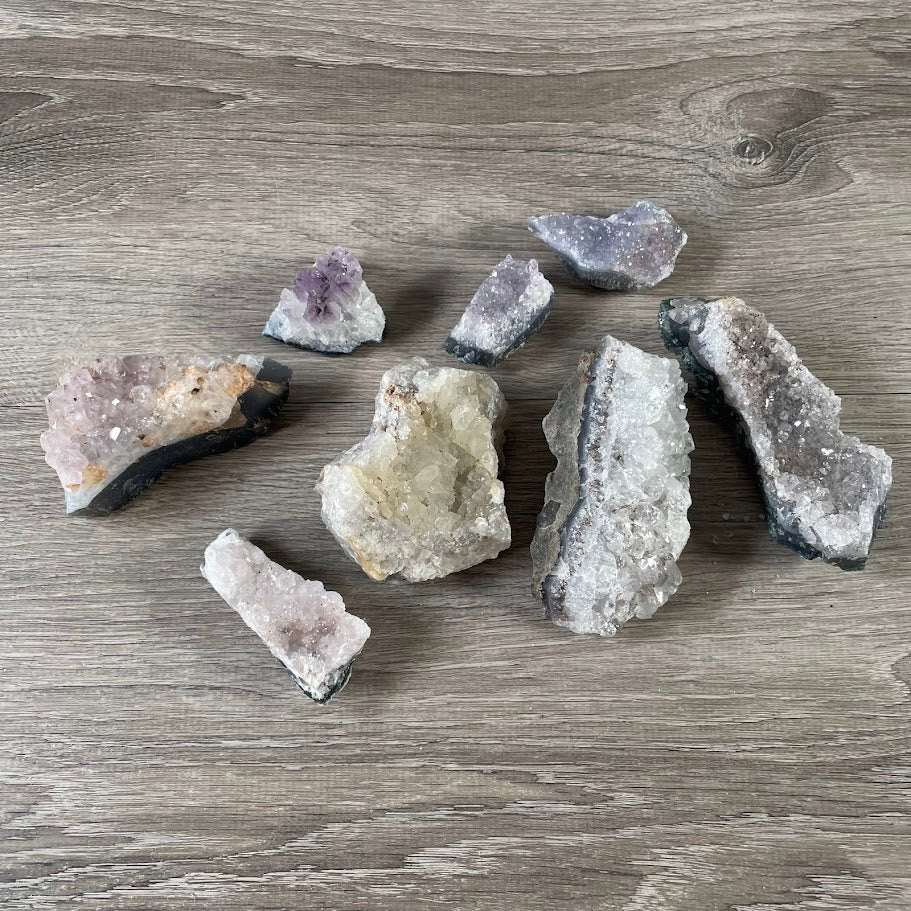 Wholesale Amethyst Raw Rough Cluster Lot – 3 Pounds