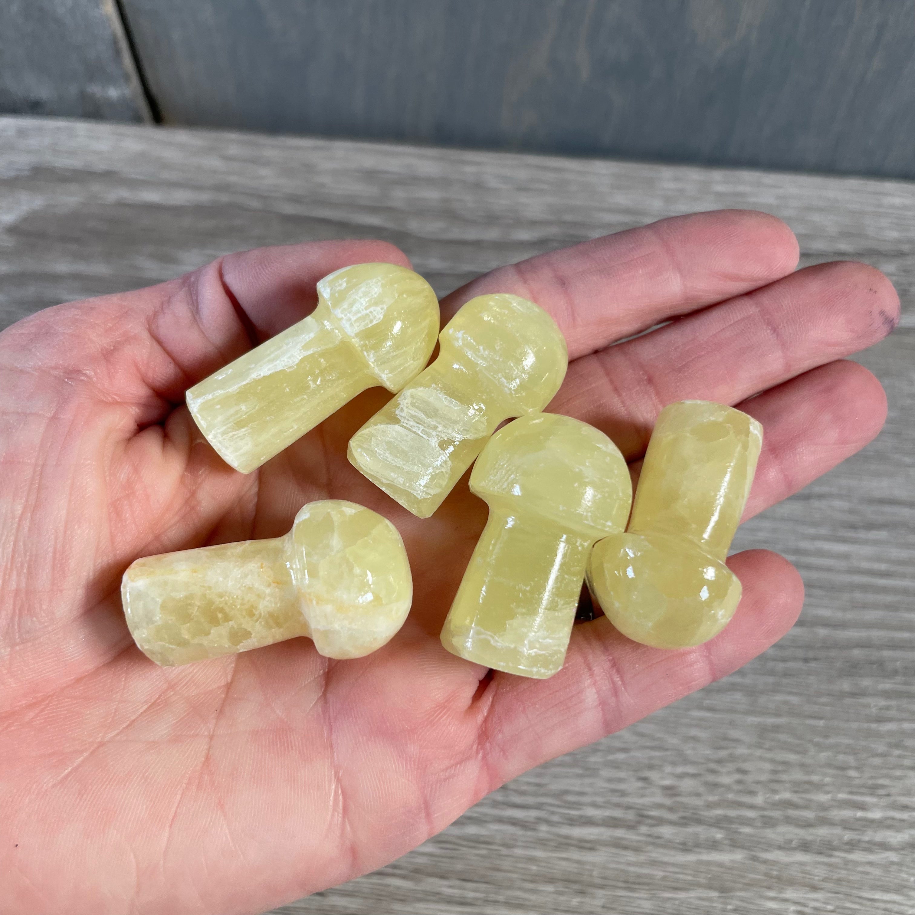 calcite Natural crystal mushrooms bulk lot for metaphysical stores