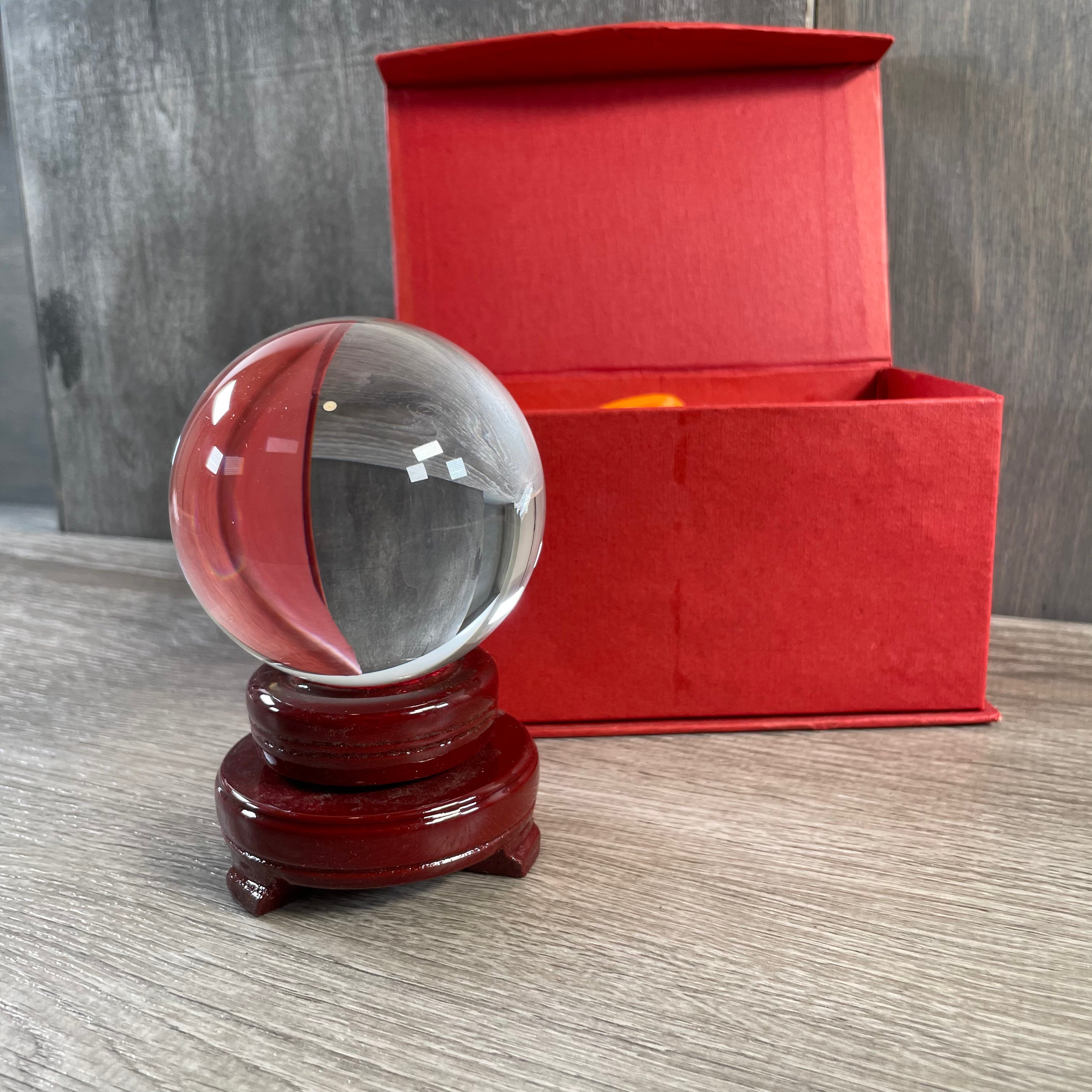 80mm Glass Ball decorative crystal glass sphere for energy work