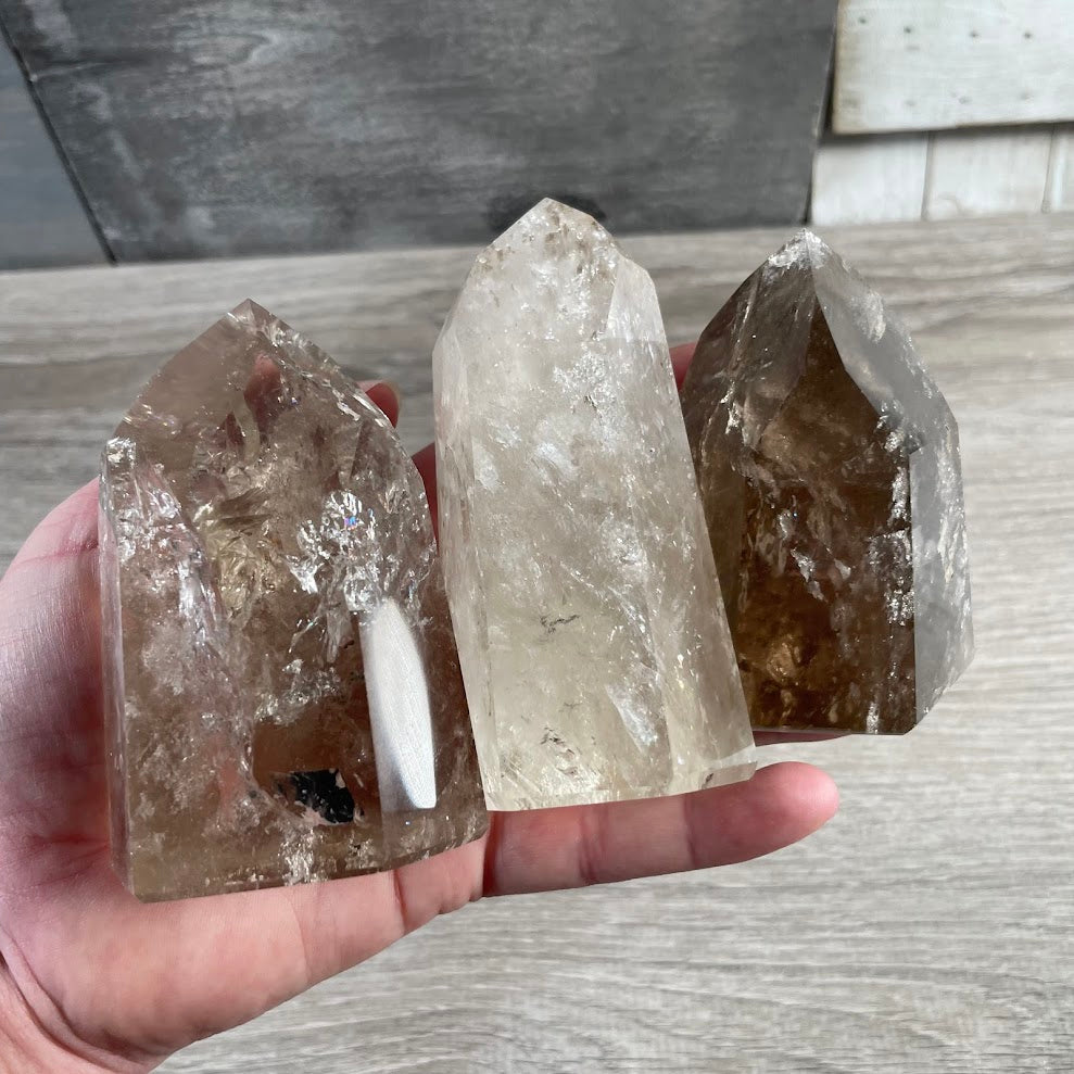 Brazilian Crystal Obelisks Wholesale by Ounce