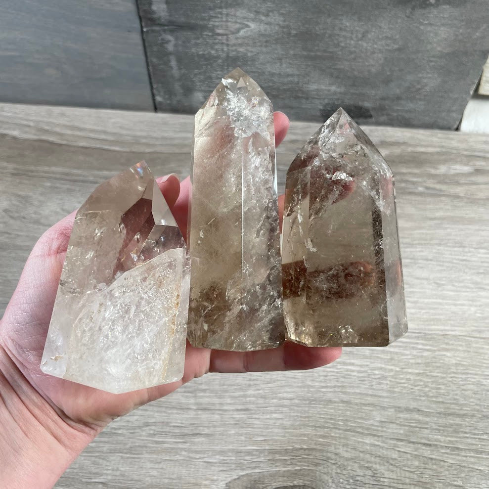 Brazilian Crystal Obelisks Wholesale by Ounce