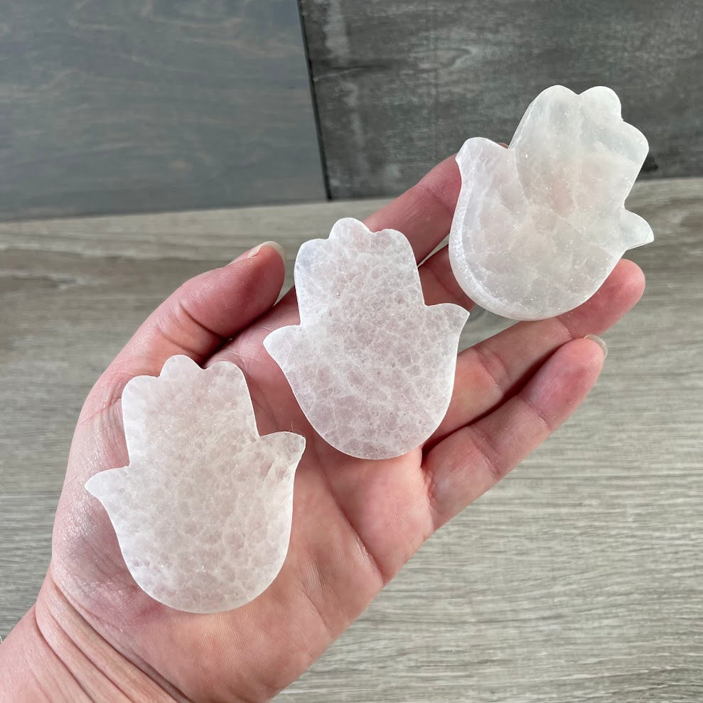 Selenite Charging Plates for Crystals – Polished Energy Cleansing Slabs