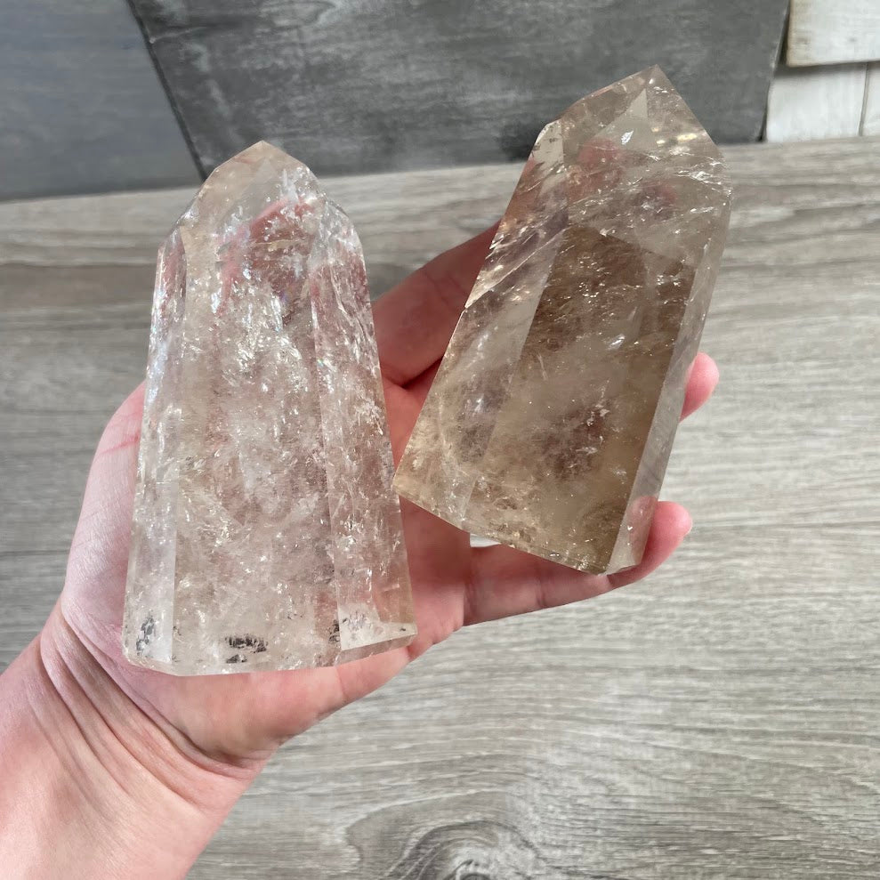 Brazilian Crystal Obelisks Wholesale by Ounce